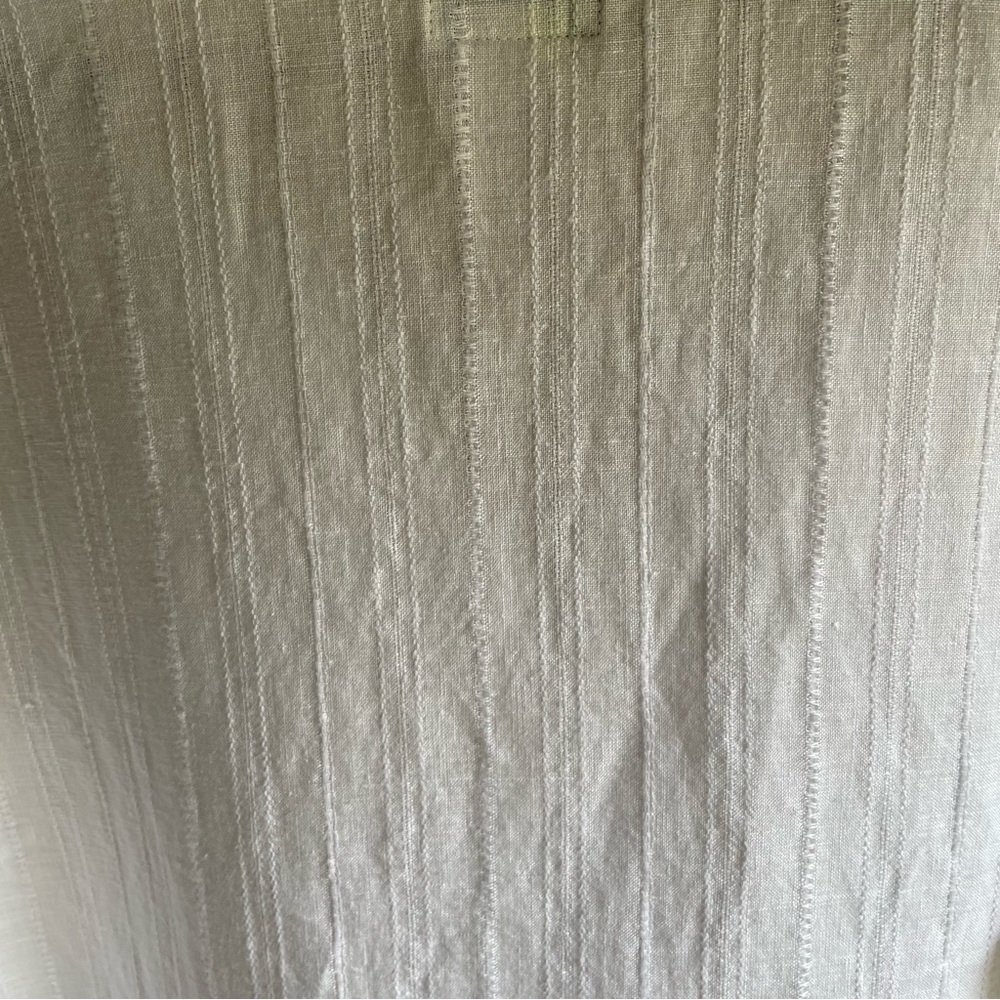 L.L. Bean 100% Linen Lagenlook Top. White Women's Size Large - Picture 14 of 15